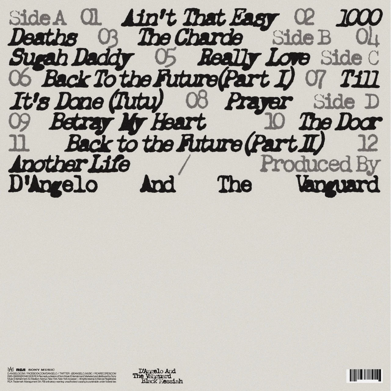 Black Messiah Back